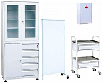 Медицинская мебель и шкафы